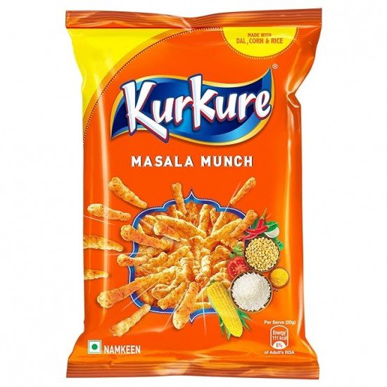 Kurkure Namkeen - Masala Munch, 77g/82g/90g (Weight may vary)