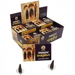 Bharat Darshan Incense Cone 12 pkt of 10 Incense Cone Each (Contains 120 Incense Cone/Dhoop Cone)| Export Quality