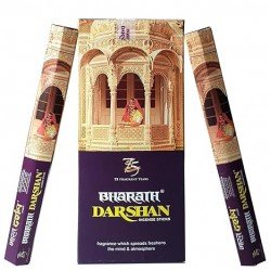 Darshan Incense - Bharath Darshan Incense Sticks Hexagon Set of 2 Each Pack of 12 (12 x 14g = 168g : 120 Sticks) ; Total 240 Sticks