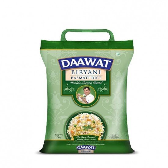 Daawat Biryani, World's Longest Grain, Aged Basmati Rice, 5 Kg