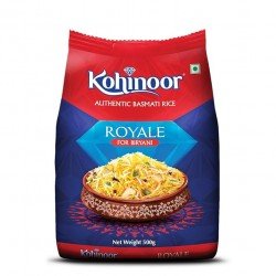 Kohinoor Royale Authentic Basmati Rice, 500 g Pack