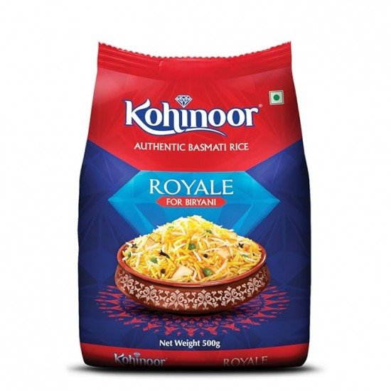 Kohinoor Royale Authentic Basmati Rice, 500 g Pack