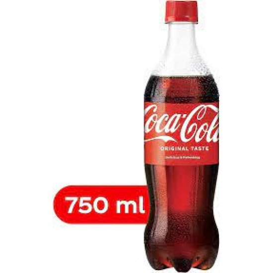 Coca-Cola Original Taste Soft Drink PET Bottle, (750ml)