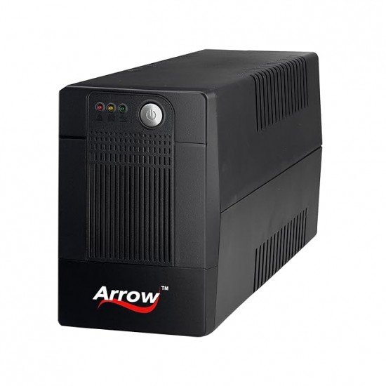 Arrow 600VA Line Interactive UPS an Ideal Power Backup & Protection for Desktop/PC/Computers/Laptops/Routers/Networking Devices/Gaming Consoles with Automatic Voltage Regulation & No-Load Shutdown