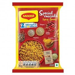 Maggi 2-Minute Vegetarian Special Masala Instant Noodles, 70 Grams