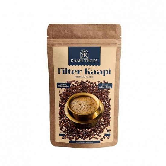 KAAPI THOTA™ PREMIUM Blend Fresh South Indian Filter Coffee Powder | Coffee 80% & Chicory 20% | Arabica and Robusta Coffee from Chikmagalur | Pack of 500 gm