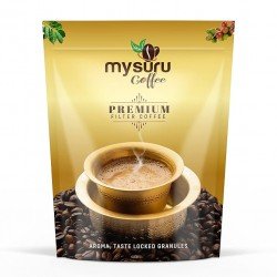 MYSURU COFFEE Premium Filter Coffee Powder 500g | Aromatic Taste [80% Coffee - 20% Chicory] | Traditional South Indian Blend | Freshly Roasted Ground Coffee