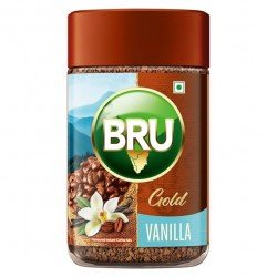 Bru Gold Vanilla 100g | Premium Freeze Dried Coffee | Aromatic Flavoured Instant Coffee | Makes 80 cups |