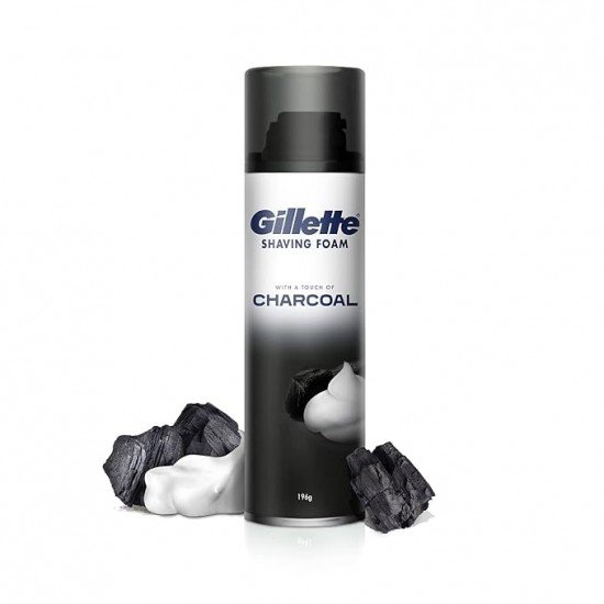 Gillette Pre Shave foam | Charcoal | 196 gm