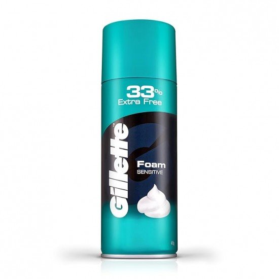 Gillette Classic Sensitive Shave Foam - 418 g (33% extra)