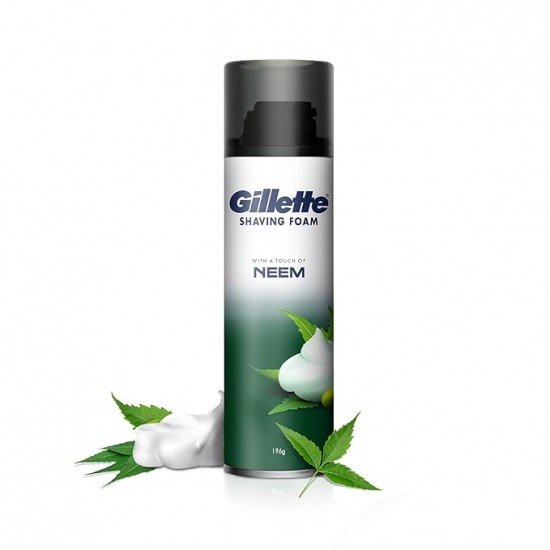 Gillette Pre Shave foam | Neem | 196 gm