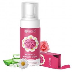 Skin Elements Intimate wash for Women 120 ml | with Rose Water, Chamomile, Calendula & Aloe Vera Extracts | Prevents ODOUR, ITCHING and IRRITATION | Restores the pH balance