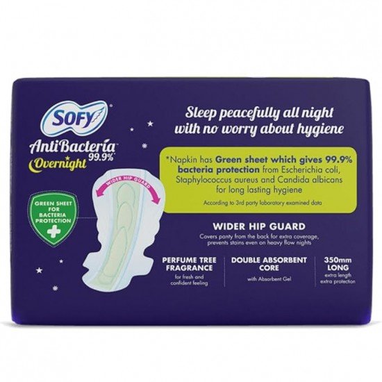 Sofy Anti Bacteria Overnight Sanitary Pads - XXL (Pack of 20 Pads)