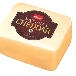 D'lecta Natural Cheddar Cheese Block (1 Kg)