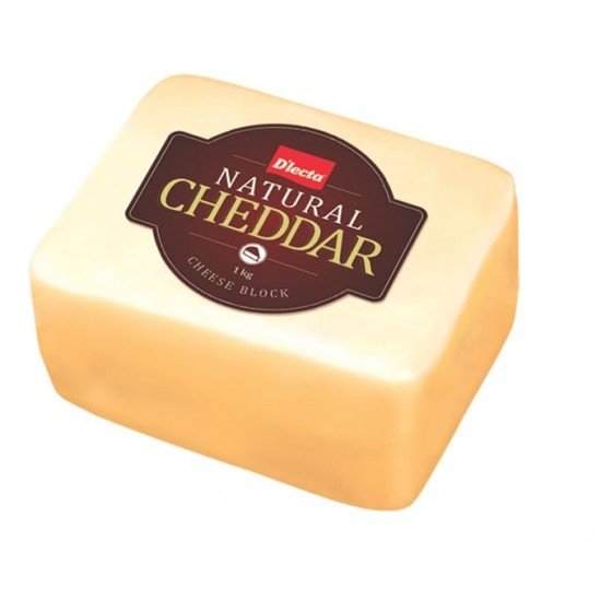 D'lecta Natural Cheddar Cheese Block (1 Kg)