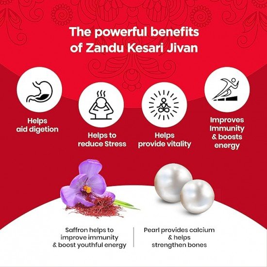 Zandu Kesari Jivan Chyawanprash, 900g– Ayurvedic Immunity Booster for Adults and Elders, Builds Energy, Strength & Stamina, Strengthens Bones, Enriched Revitalizer