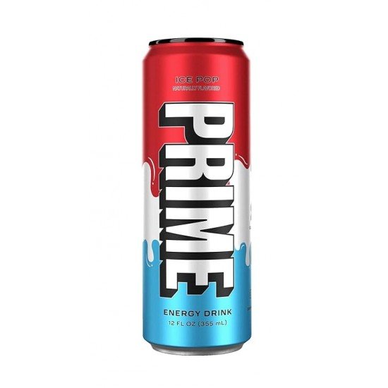 Prime Hydration Sports Drink Provide Energy Ice Pop Flavour 355ml Can