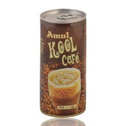 Amul Flavoured Milk - Kool Cafe, 200Ml Tin, Liquid