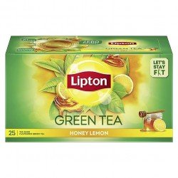 Lipton Honey Lemon Green Tea Bags, 25 Pieces