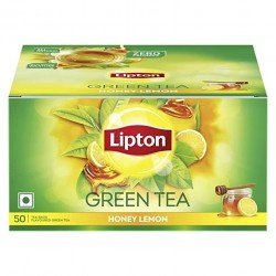 Lipton Honey Lemon Green Tea Bags, Flavoured Green Tea, 50 Tea Beg