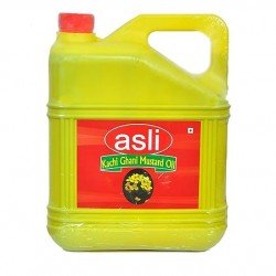 Asli Kachi Ghani Mustard Oil- 5 LTR