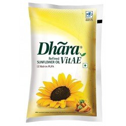 Dhara Kachhi Ghani Mustard Oil Pouch, 1L