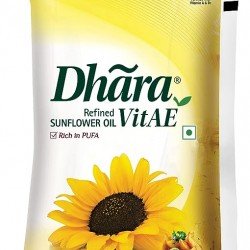 Dhara Kachhi Ghani Mustard Oil Pouch, 1L