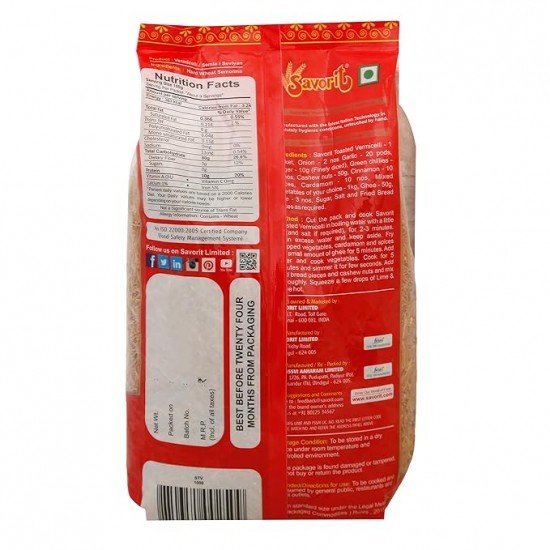 Savorit Vermicelli - Toasted, High Protein 1000 Gram