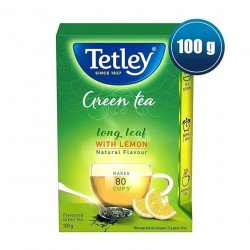 Tetley Long Leaf Green Tea, Lemon, 100g