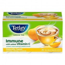 Tetley Green Tea Reviving Mango, 25 Tea Bag