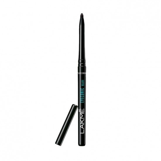 LAKMÉ Eyeconic Pencil Kajal, Black, Water Proof, Smudge Proof, Lasts Upto 22 Hrs, 0.35g Matte Finish