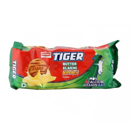 Britannia Tiger Butter Elaichi Cookies Krunch , Pouch, 200g