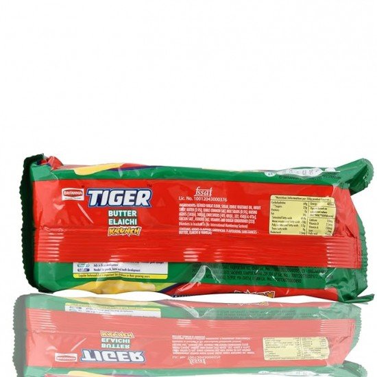 Britannia Tiger Butter Elaichi Cookies Krunch , Pouch, 200g