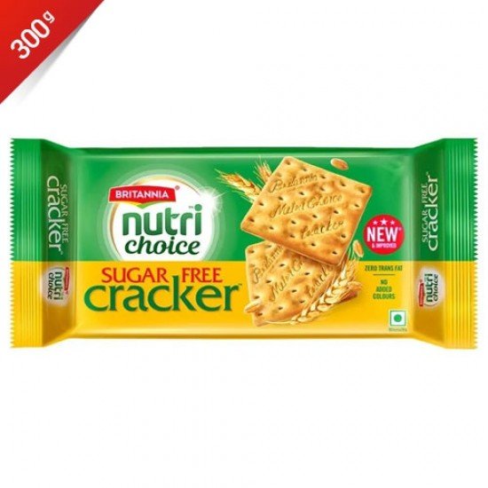 Britannia NutriChoice Sugar Free Cream Cracker, 300 g