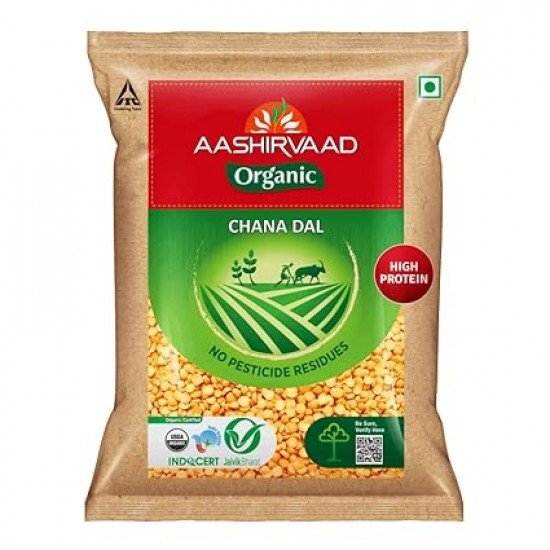 Aashirvaad Organic Urad Whole Dal, 1kg