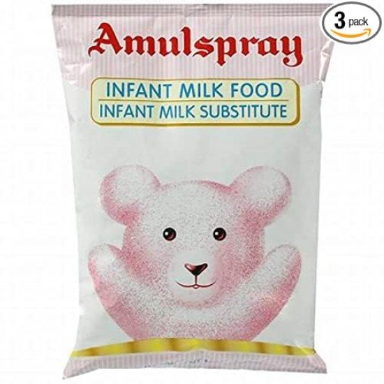 AMUL SPRAY 500 GM POUCH pack of 3