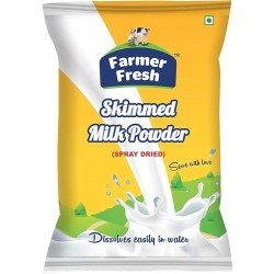 Farmer Fresh Pure & Premium 1 kg Skimmed Milk Powder | No Added Preservatives | Sugar Free | Perfect for Tea & Coffee |