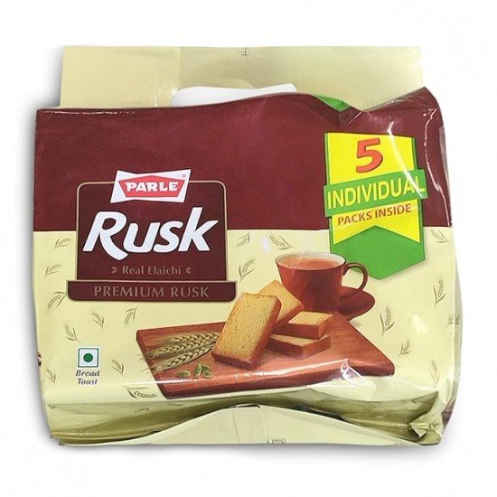 Parle Premium Plain Rusk - Real Elaichi, 1 kg Pack