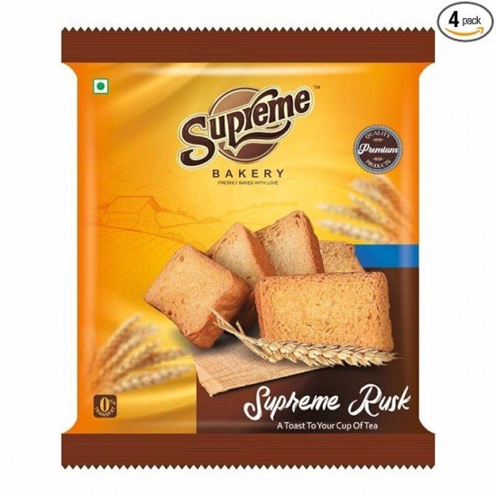 Supreme Bakery - Premium Supreme Rusk Pack of (4 x 150g)