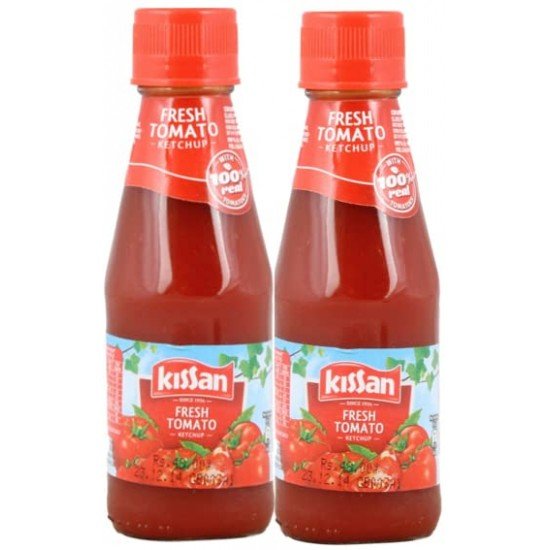 UNIQUE KISSAN FRESH TOMATO KETCHUP 200G (PACK OF 2)