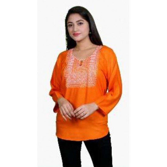 Women Anchal Fashion Neck Design Tops