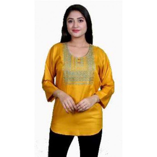 Women Anchal Fashion Neck Design Tops