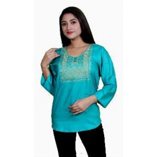 Women Anchal Fashion Neck Design Tops