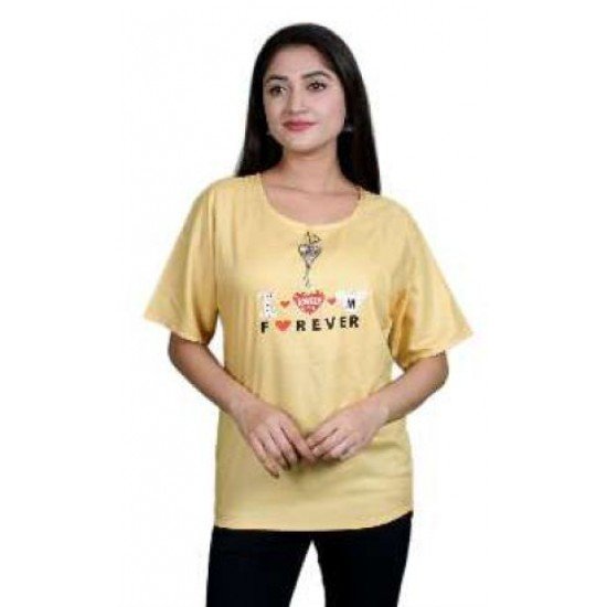 Women Happy Fashion Plain Tops