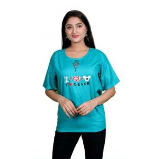 Women Happy Fashion Plain Tops