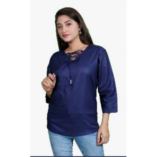 Women Kitkat Fashion Plain Tops