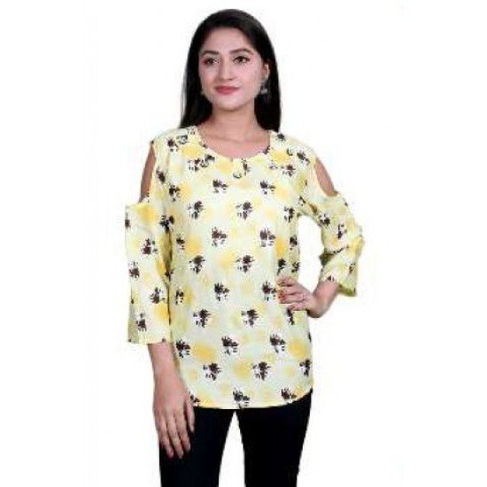 Women Meri Gold Fashion Printed tops