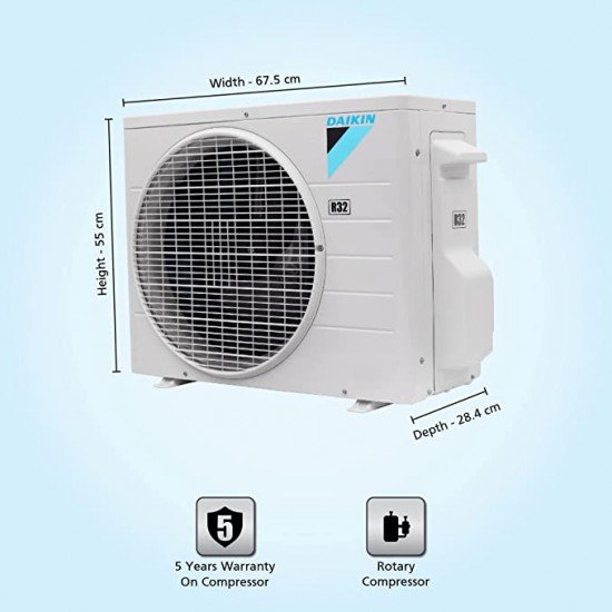 Daikin 1 Ton 3 Star Split Fixed Speed AC 