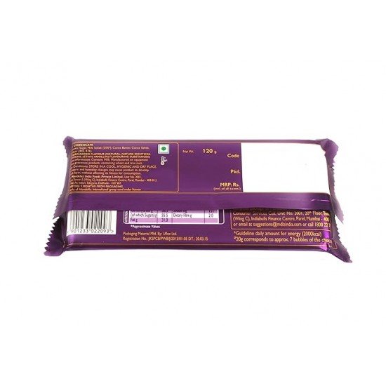 Cadbury Dairy Milk Silk Chocolate Bar, Bubbly, 120g (Pack of 3)