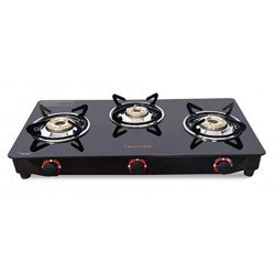 Butterfly Trio 3 Burner  Glass Manual Gas Stove